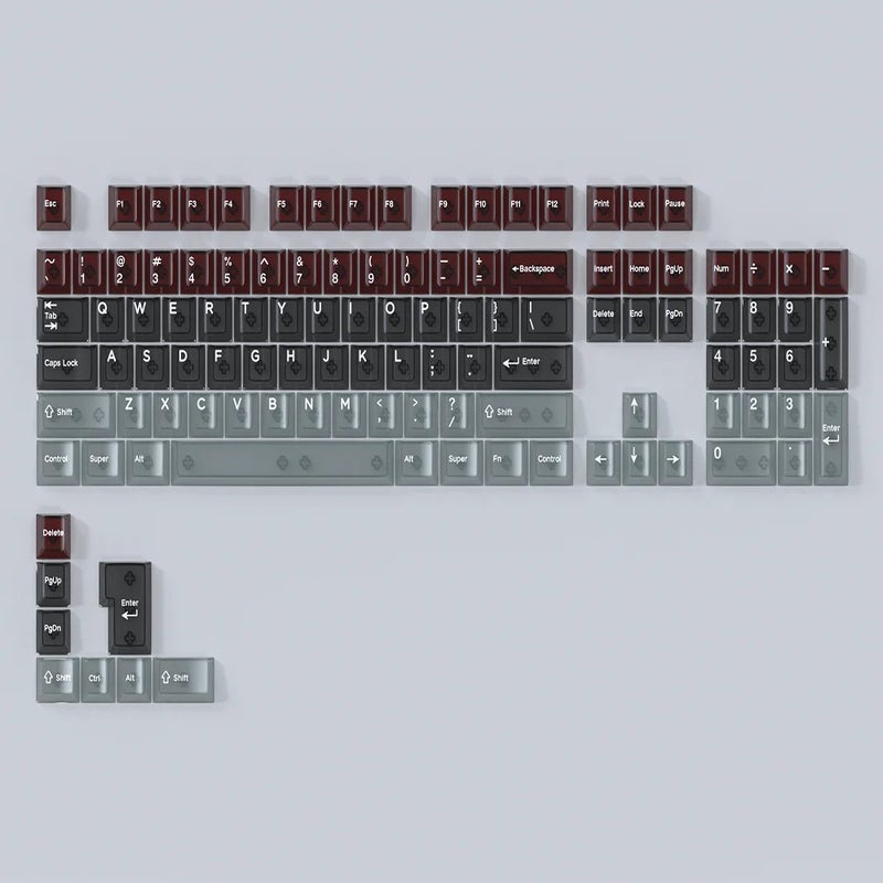 Y&D Profile 132 Crystal Keycaps, Colorful RGB Backlit Clear Keycaps for 60% 65% 90% Mechanical & Gaming Keyboards - Image 3